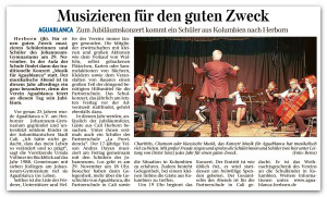 Musizieren fr den guten Zweck - HE 26.11.2013